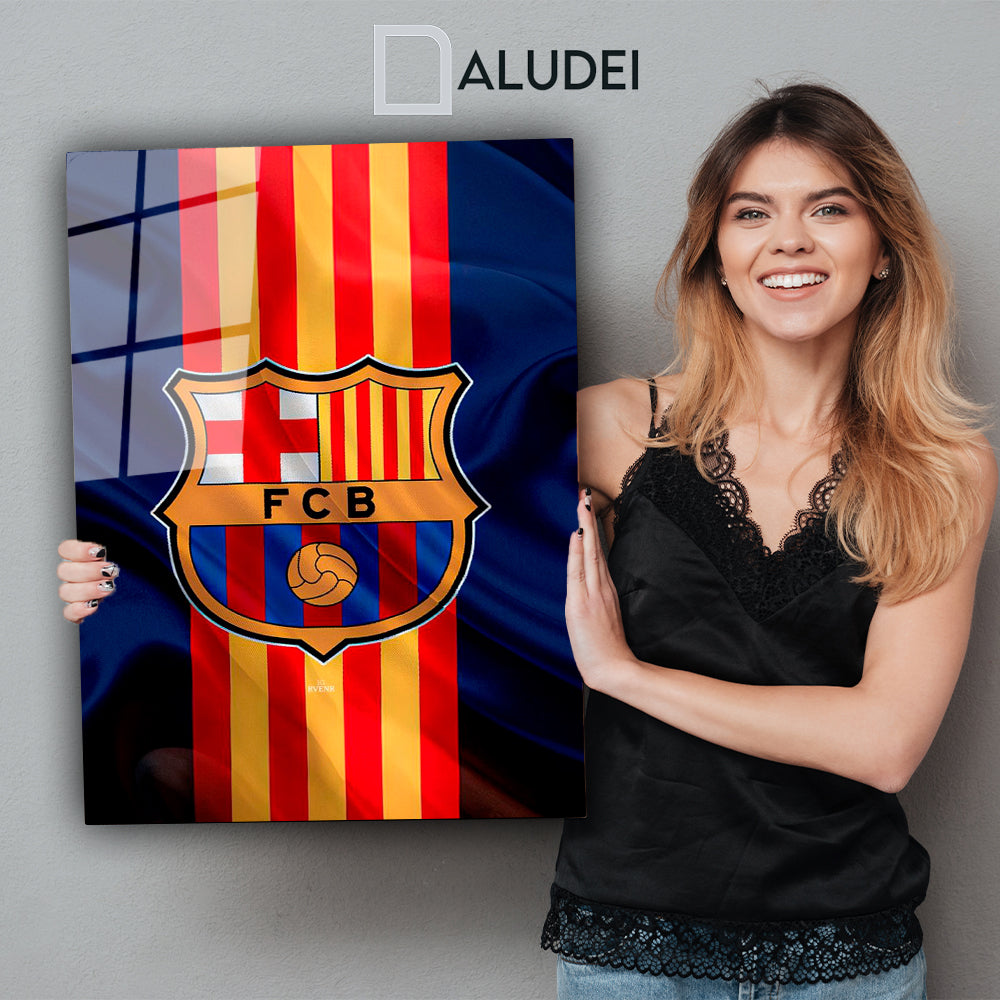 BARCELONA FC CUADRO DE ALUMINIO SUBLIMADO 40X60 CM