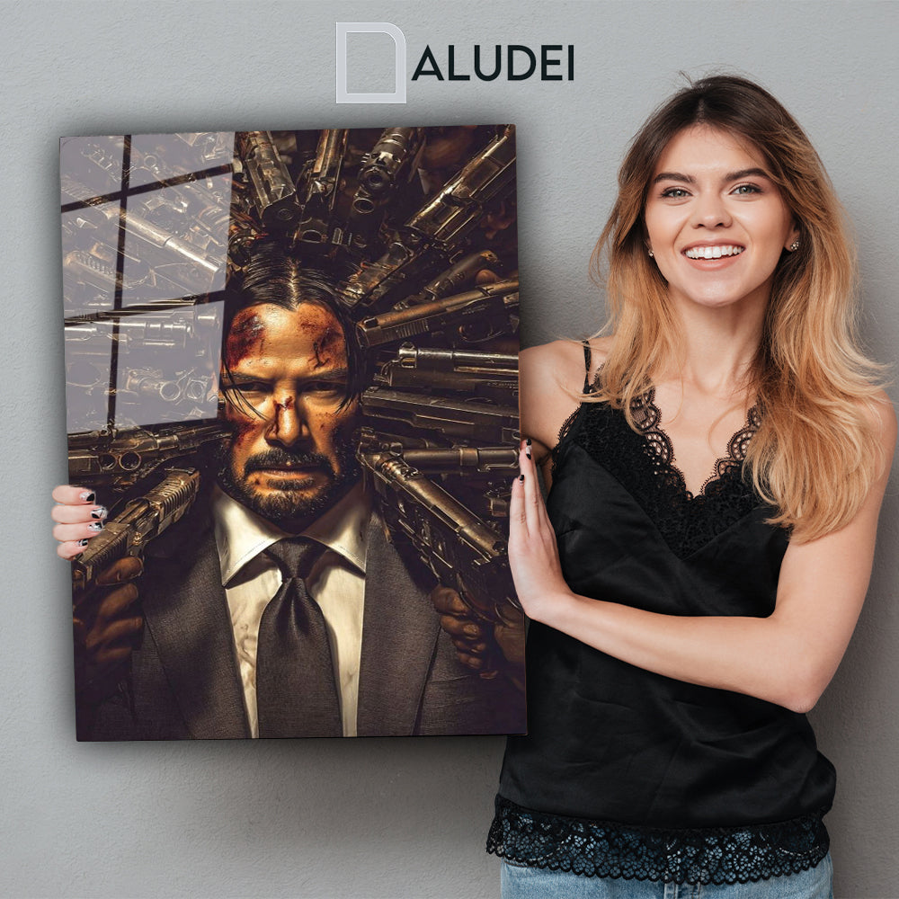 JOHN WICK CUADRO DE ALUMINIO SUBLIMADO 40X60 CM