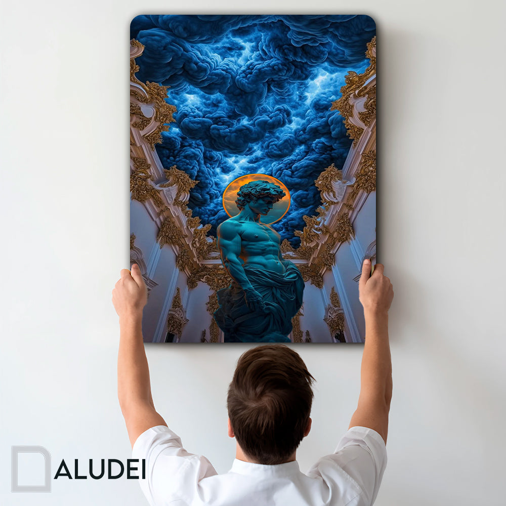 ADÁN Y EL CIELO CUADRO DE ALUMINIO SUBLIMADO 40X60 CM