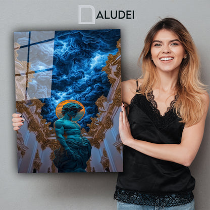 ADÁN Y EL CIELO CUADRO DE ALUMINIO SUBLIMADO 40X60 CM