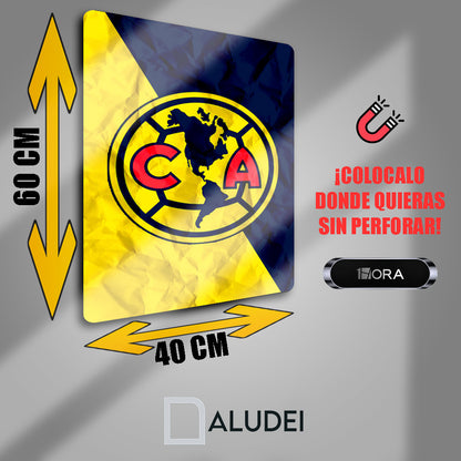 AMERICA FC CAMPEÓN CUADRO DE ALUMINIO SUBLIMADO 40X60 CM