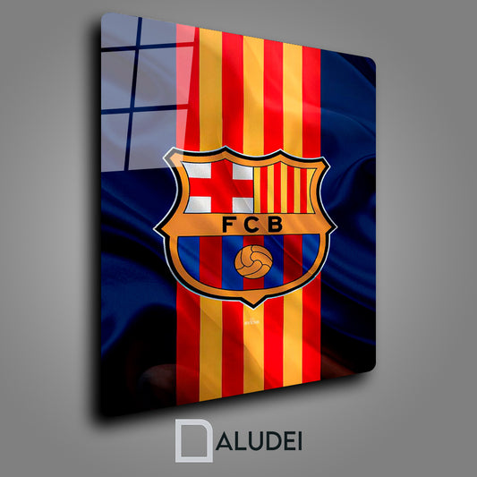 BARCELONA FC CUADRO DE ALUMINIO SUBLIMADO 40X60 CM