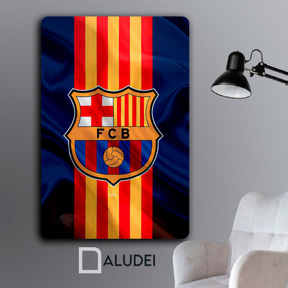 BARCELONA FC CUADRO DE ALUMINIO SUBLIMADO 40X60 CM