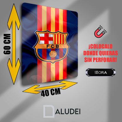 BARCELONA FC CUADRO DE ALUMINIO SUBLIMADO 40X60 CM