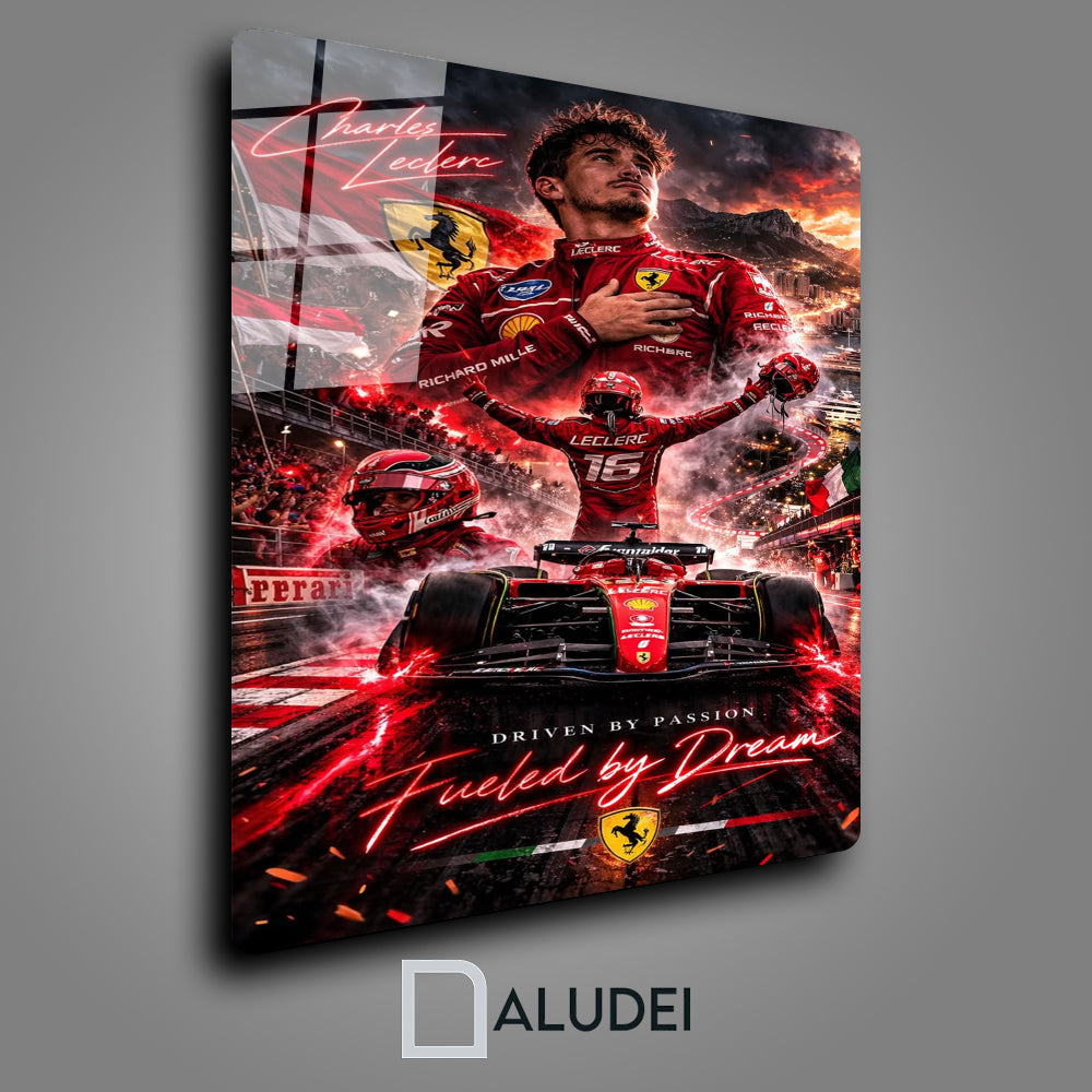 CHARLES LECLERC CUADRO DE ALUMINIO SUBLIMADO 40X60 CM
