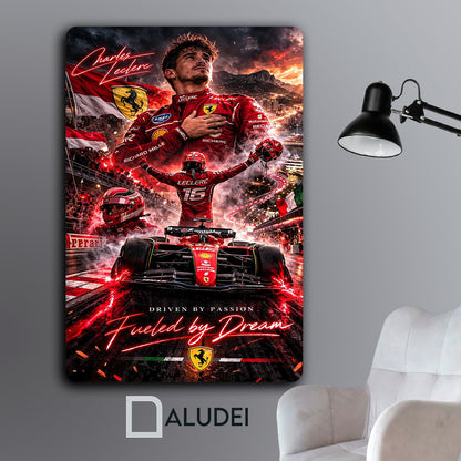 CHARLES LECLERC CUADRO DE ALUMINIO SUBLIMADO 40X60 CM
