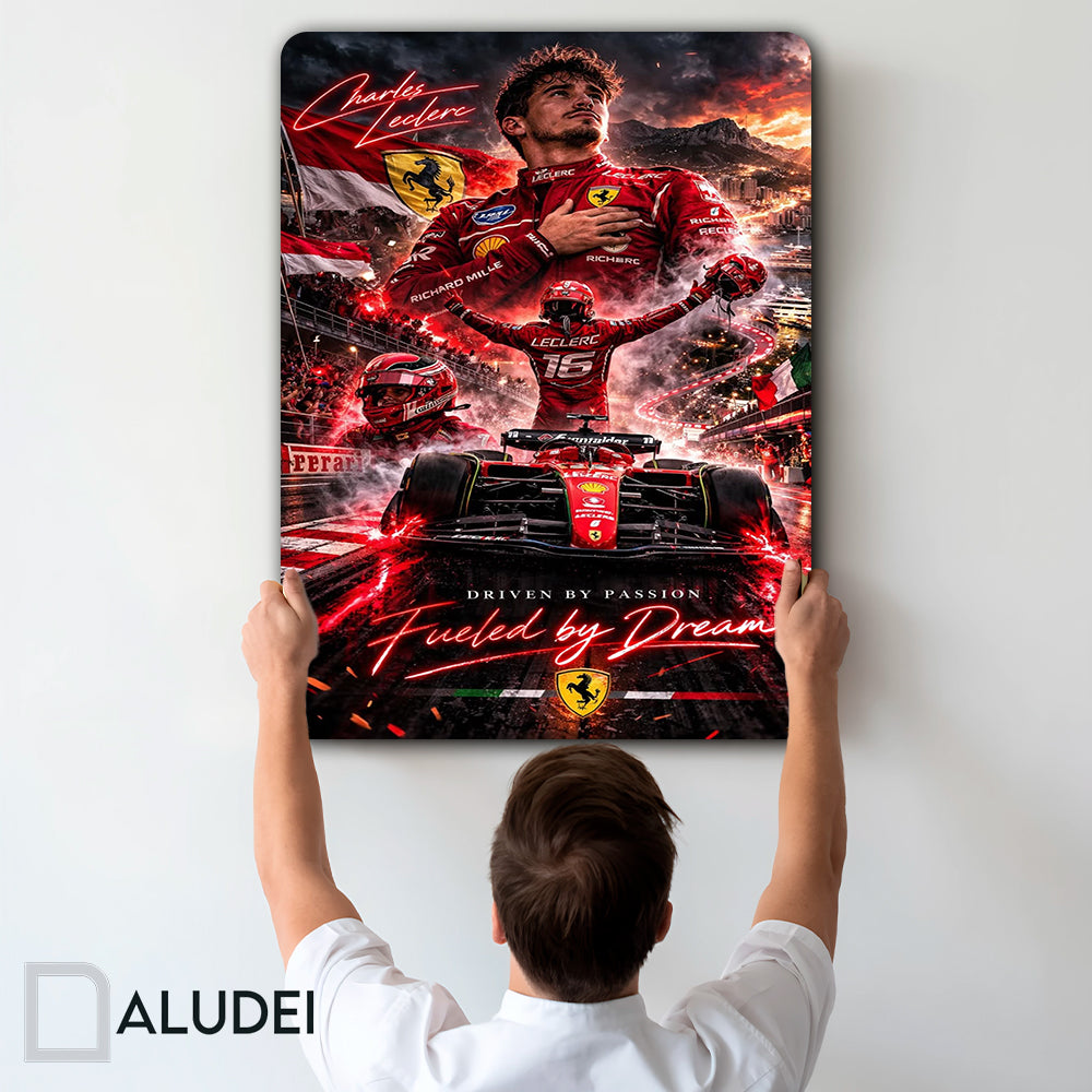 CHARLES LECLERC CUADRO DE ALUMINIO SUBLIMADO 40X60 CM