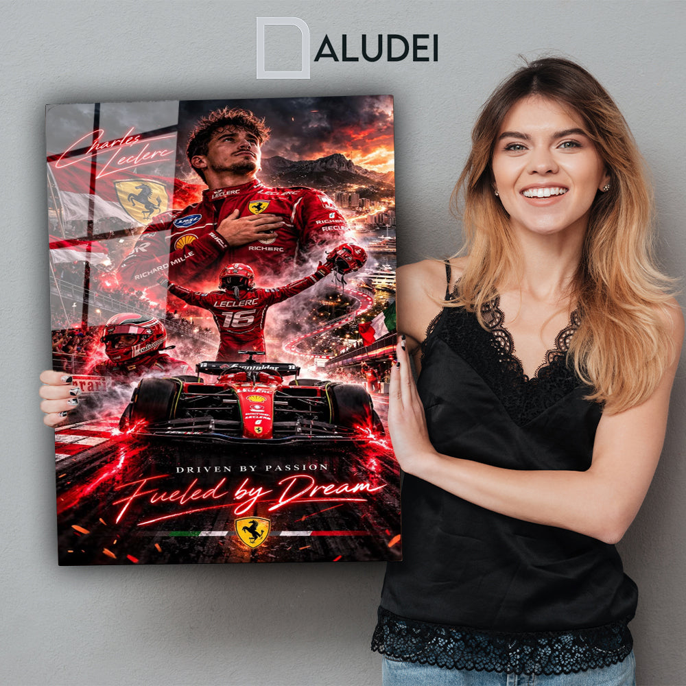 CHARLES LECLERC CUADRO DE ALUMINIO SUBLIMADO 40X60 CM
