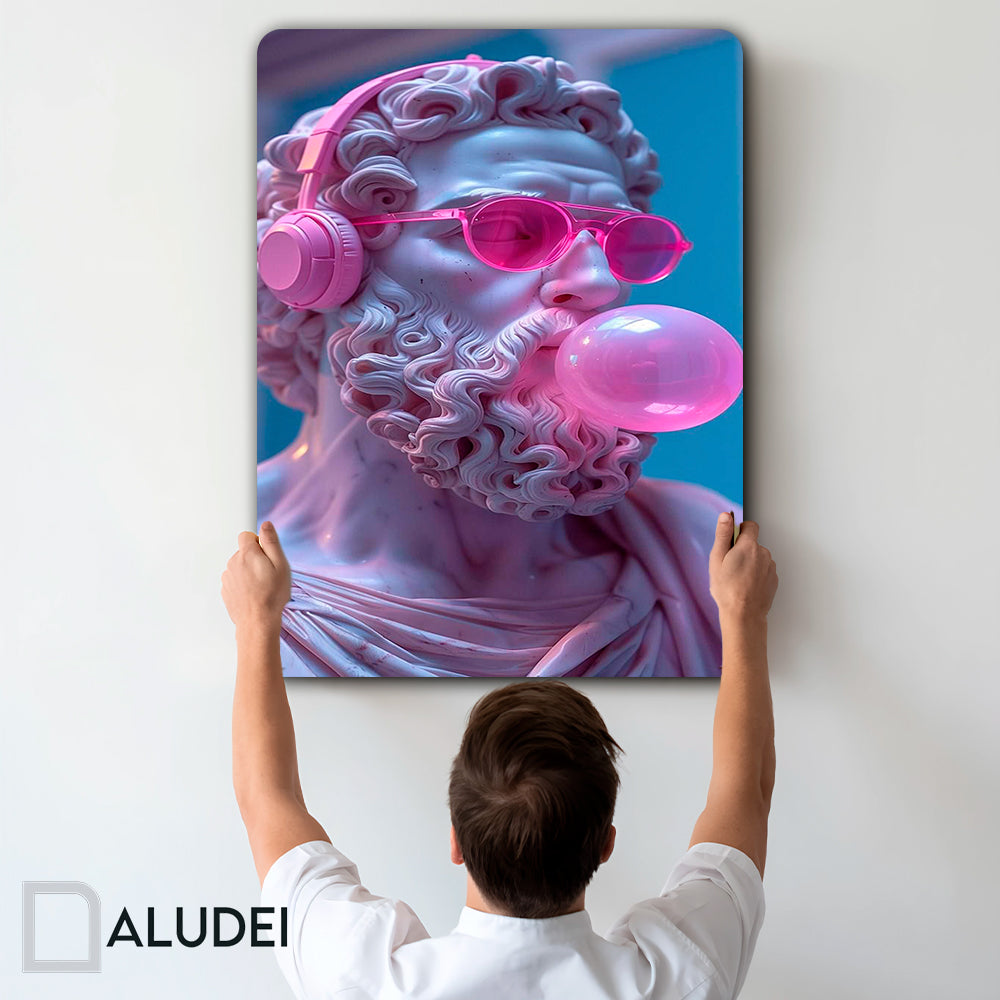 ESTATUA CHILL BRO CUADRO DE ALUMINIO SUBLIMADO 40X60 CM