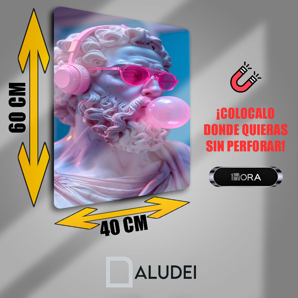 ESTATUA CHILL BRO CUADRO DE ALUMINIO SUBLIMADO 40X60 CM