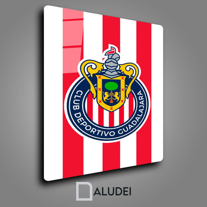 CHIVAS FC CUADRO DE ALUMINIO SUBLIMADO 40X60 CM