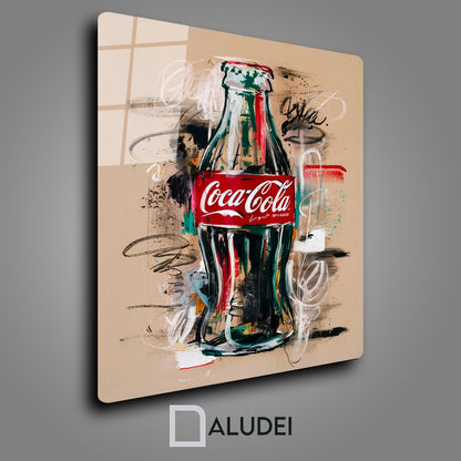 COCA POP ART CUADRO DE ALUMINIO SUBLIMADO 40X60 CM