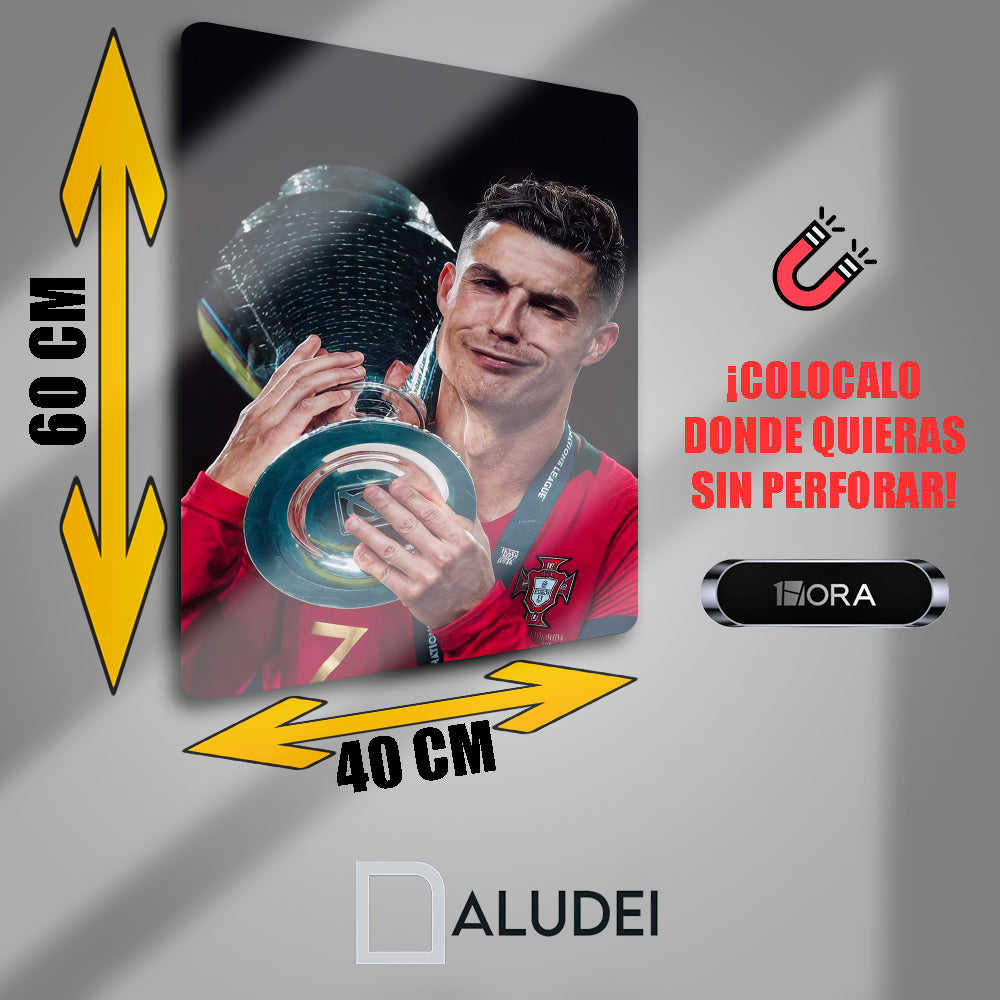 CAMPEÓN DE PORTUGAL CR CUADRO DE ALUMINIO SUBLIMADO 40X60 CM