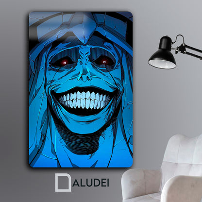 ESTATUA SONRIENTE JUJUT CUADRO DE ALUMINIO SUBLIMADO 40X60 CM