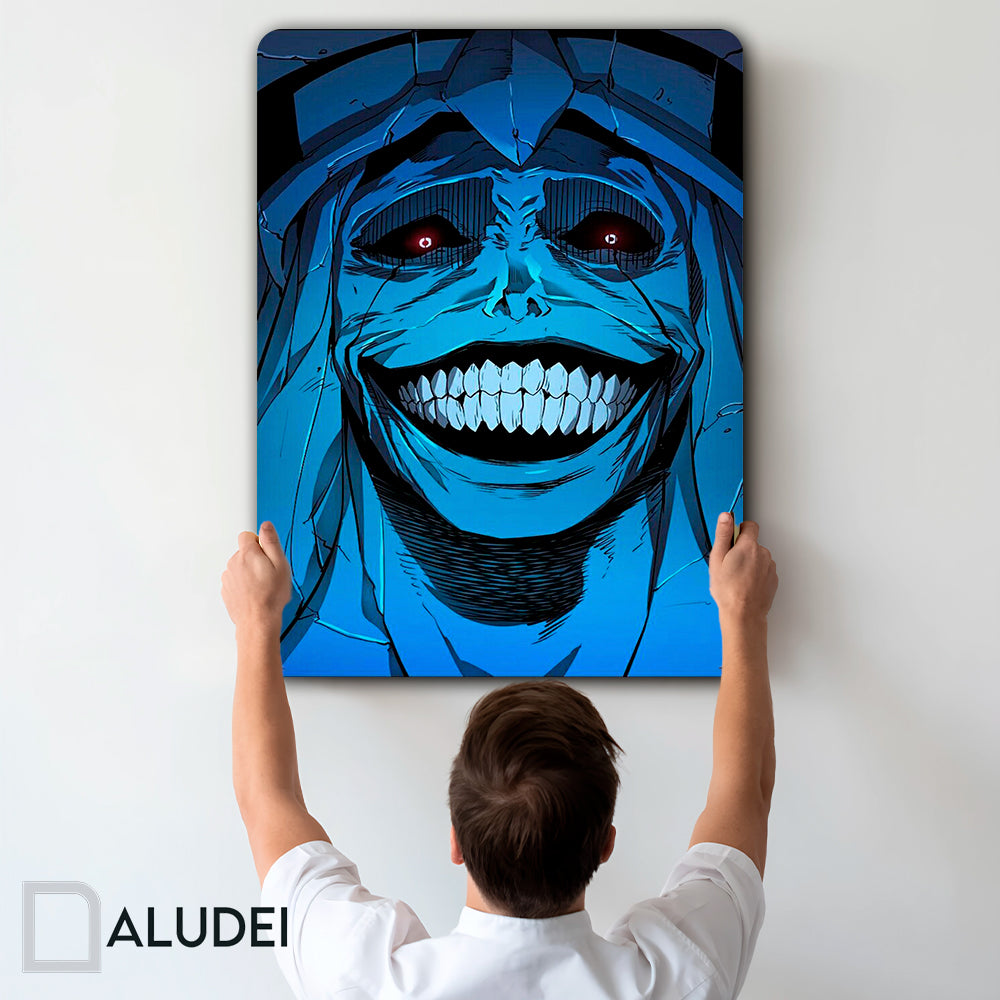 ESTATUA SONRIENTE JUJUT CUADRO DE ALUMINIO SUBLIMADO 40X60 CM