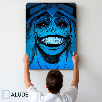 ESTATUA SONRIENTE JUJUT CUADRO DE ALUMINIO SUBLIMADO 40X60 CM