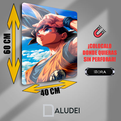 GOKU CUADRO DE ALUMINIO SUBLIMADO 40X60 CM