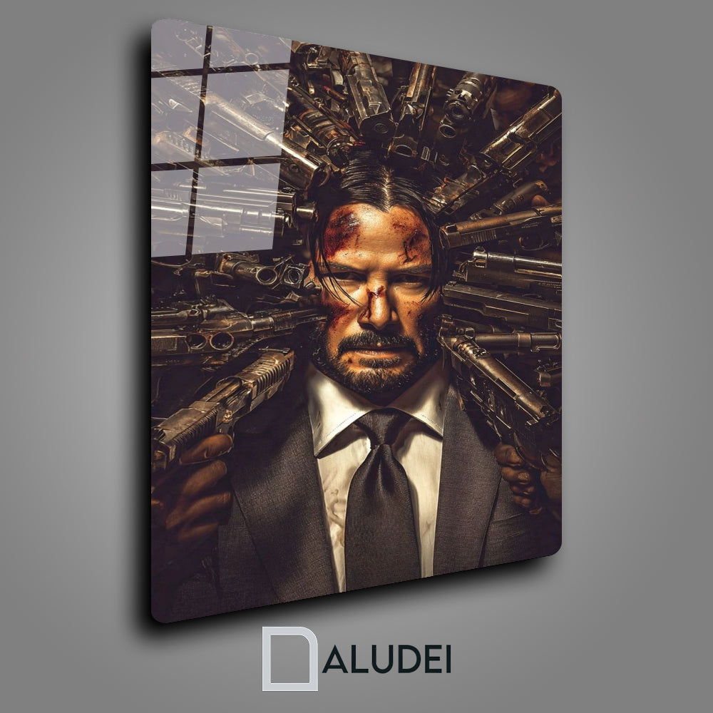 JOHN WICK CUADRO DE ALUMINIO SUBLIMADO 40X60 CM