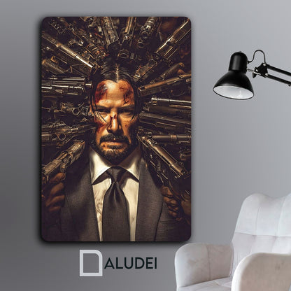 JOHN WICK CUADRO DE ALUMINIO SUBLIMADO 40X60 CM