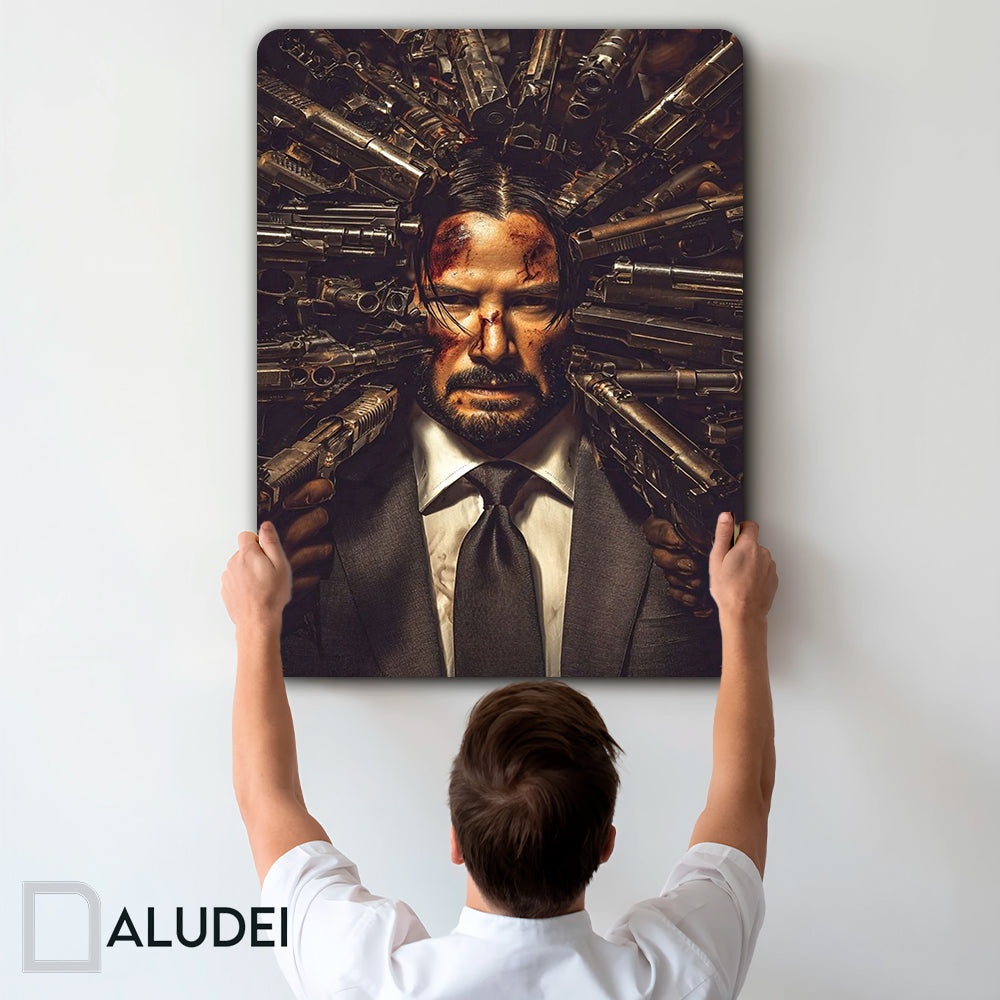 JOHN WICK CUADRO DE ALUMINIO SUBLIMADO 40X60 CM