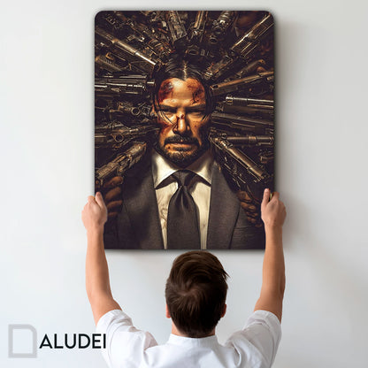 JOHN WICK CUADRO DE ALUMINIO SUBLIMADO 40X60 CM