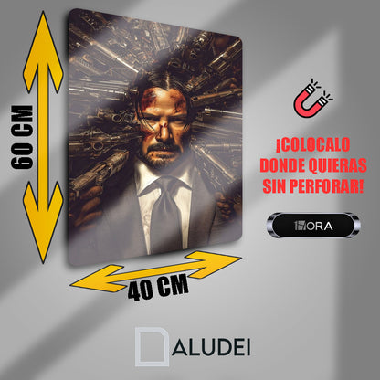 JOHN WICK CUADRO DE ALUMINIO SUBLIMADO 40X60 CM