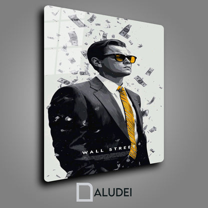 LOBO DE WALLSTREET CUADRO DE ALUMINIO 40X60 CM