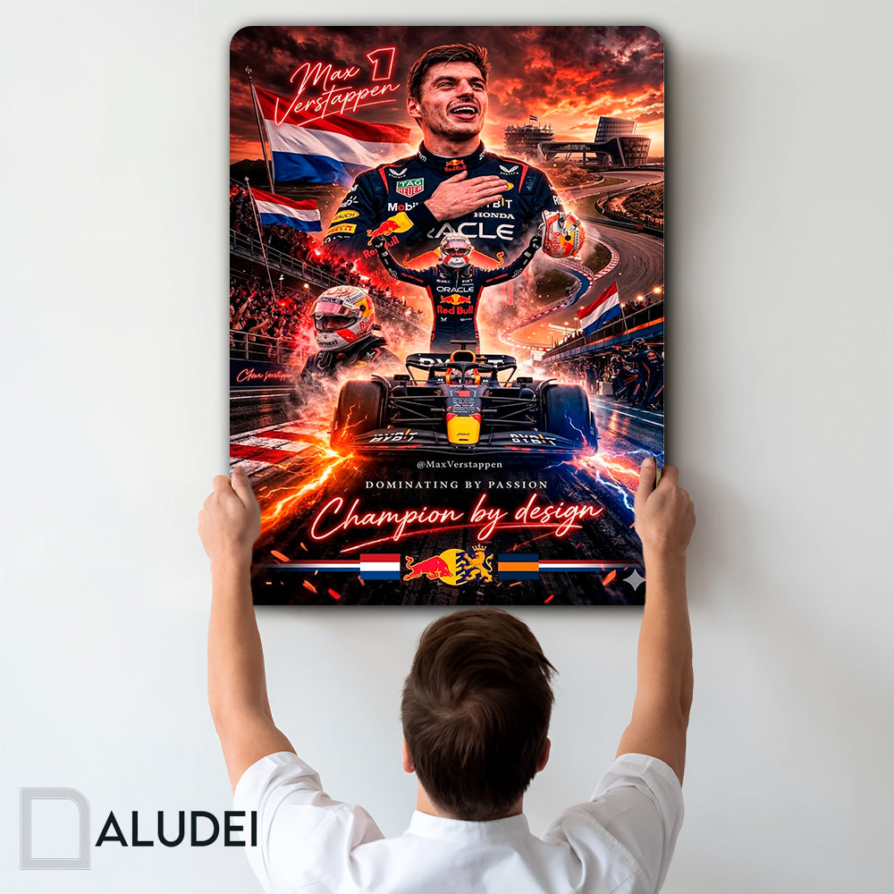 MAX VERSTAPPEN F1 CUADRO DE ALUMINIO SUBLIMADO 40X60 CM