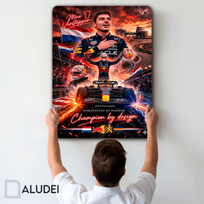 MAX VERSTAPPEN F1 CUADRO DE ALUMINIO SUBLIMADO 40X60 CM