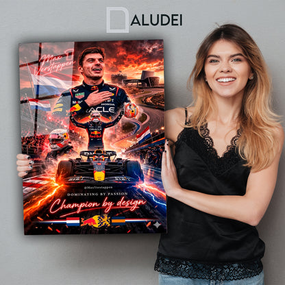 MAX VERSTAPPEN F1 CUADRO DE ALUMINIO SUBLIMADO 40X60 CM