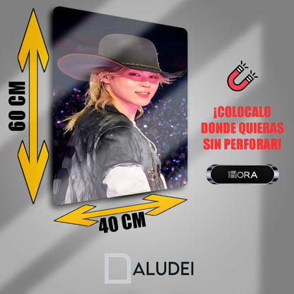 PARK JIMIN CUADRO PERSONALIZADO DE ALUMINIO SUBLIMADO 40X60 CM