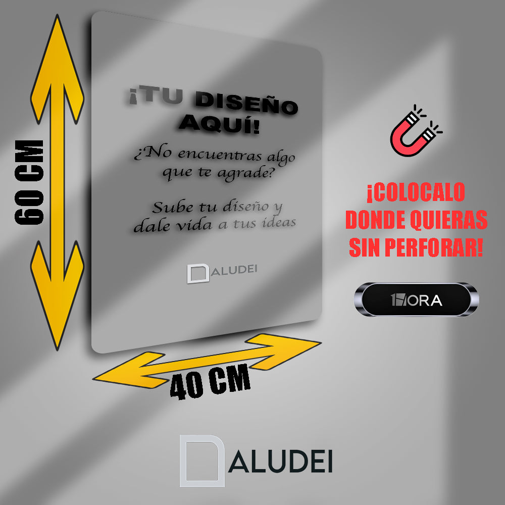 PERSONALIZA TU CUADRO PERSONALIZADO DE ALUMINIO SUBLIMADO 40X60 CM