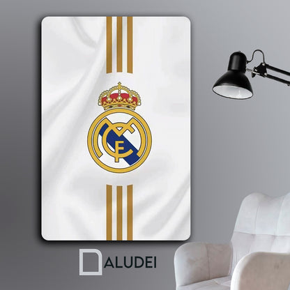 REAL MADRID FC CUADRO DE ALUMINIO SUBLIMADO 40X60 CM