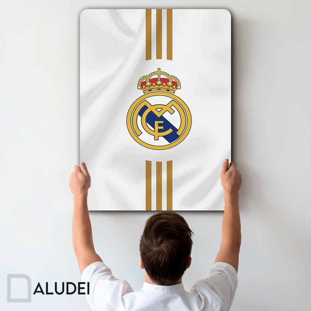 REAL MADRID FC CUADRO DE ALUMINIO SUBLIMADO 40X60 CM