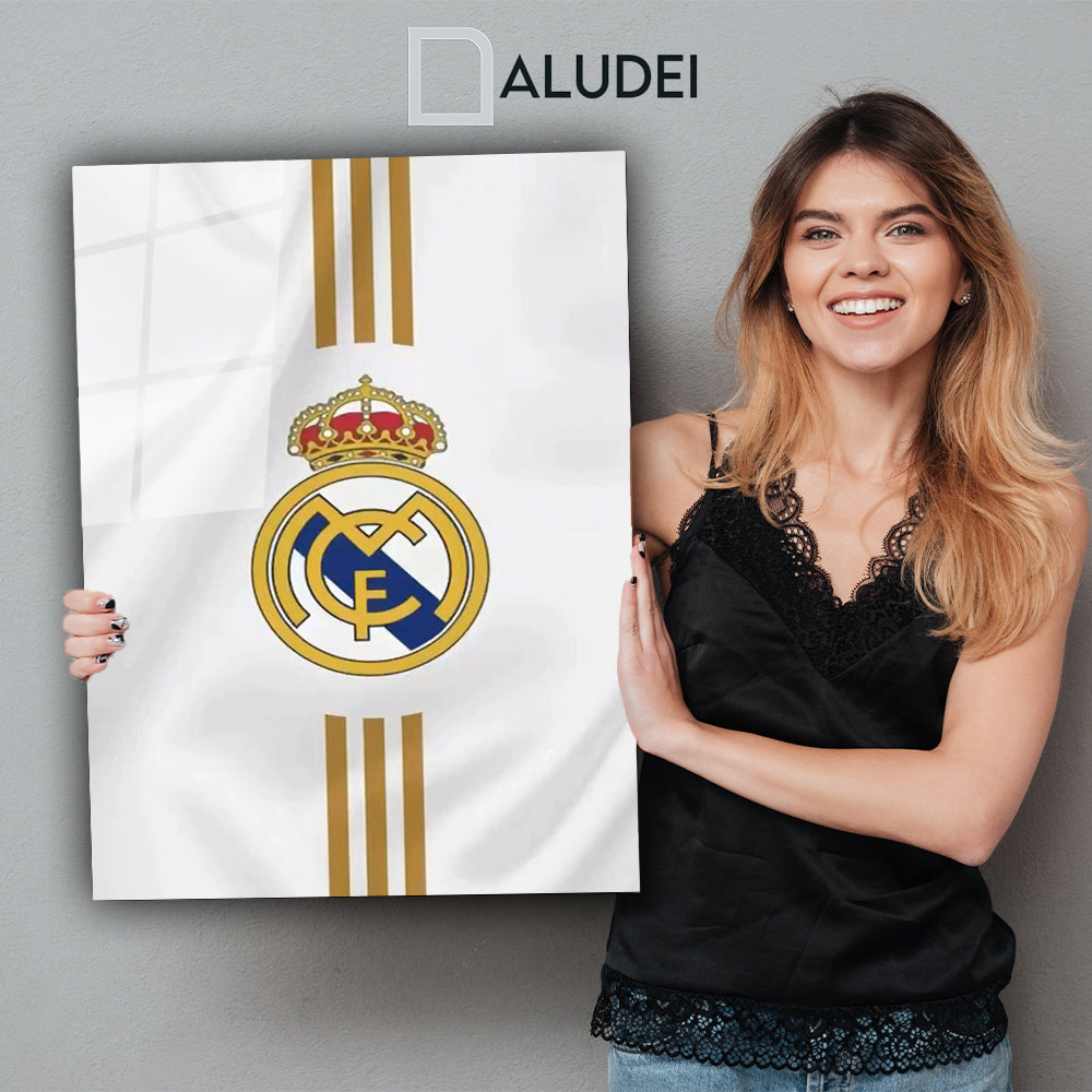 REAL MADRID FC CUADRO DE ALUMINIO SUBLIMADO 40X60 CM