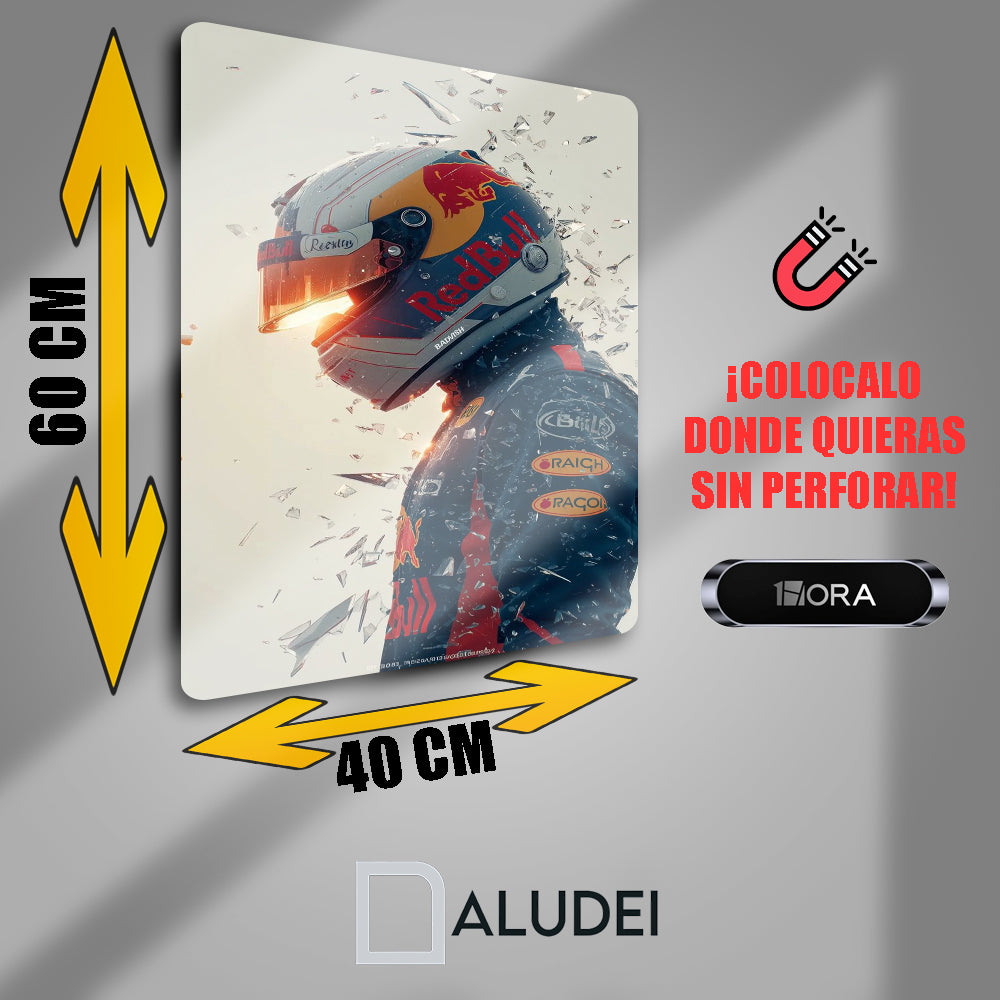 REDBULL F1 CUADRO DE ALUMINIO SUBLIMADO 40X60 CM