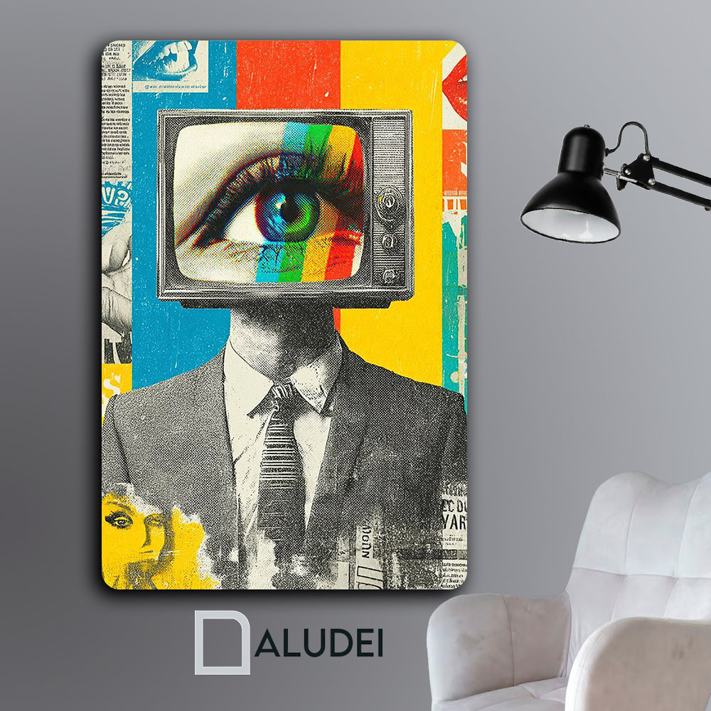 TV TE VE CUADRO DE ALUMINIO SUBLIMADO 40X60 CM